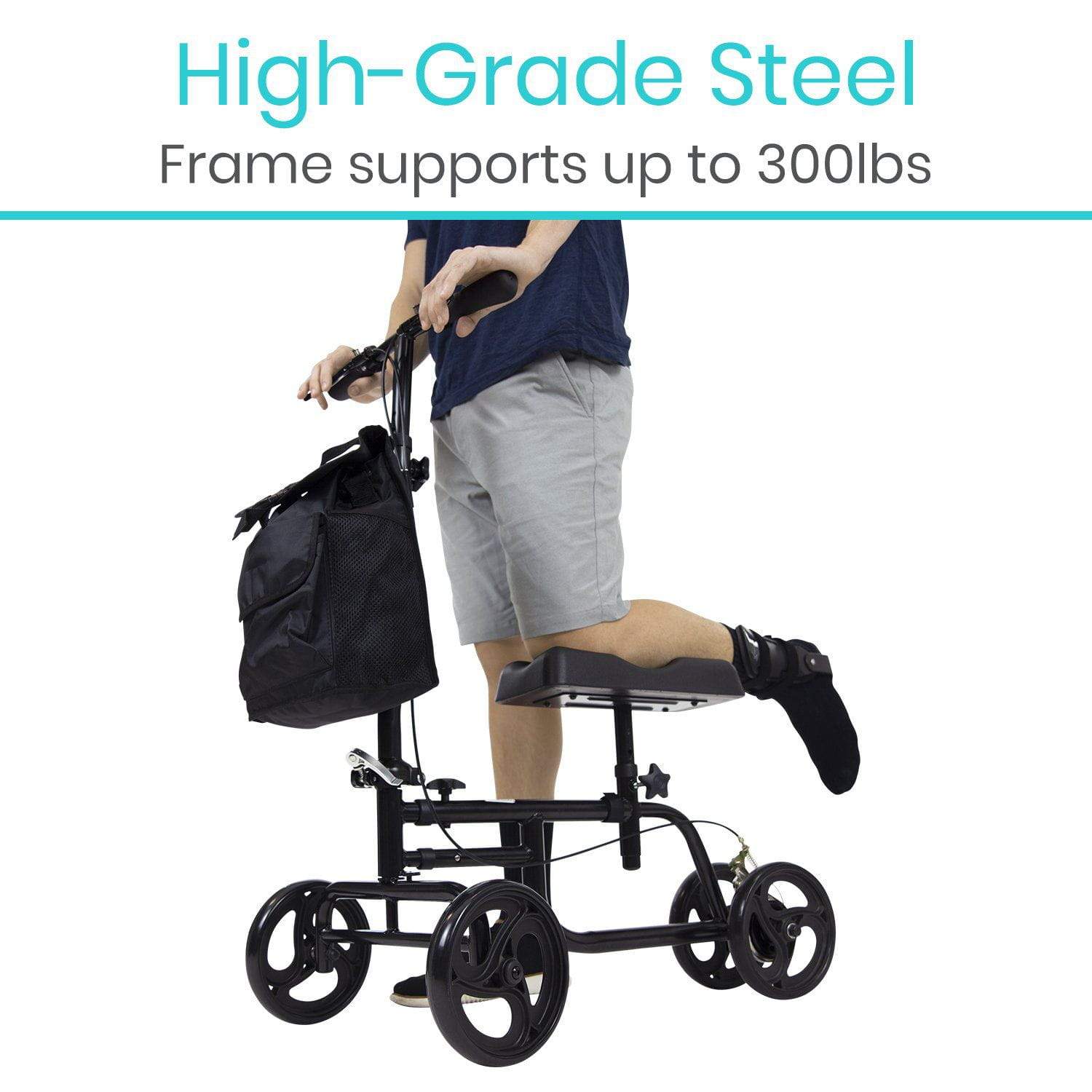 Vive Health - 4-Wheel Knee Walker, 300 lbs Weight Capacity
