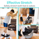 Vive Health - Dual Calf Stretcher with Angled Foot Plate and Non-skid Base