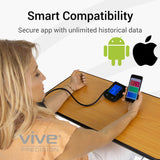 Vive Health -  Compact Blood Pressure Monitor with Smart App, with Adjustable Cuff