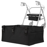 Vive Health - Rollator Seat Bag, Rigid Base, Mesh Pockets, Fits Standard and Bariatric Rollators