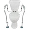 Vive Health - Adjustable Toilet Safety Rail, Padded Fitting w/no Drilling