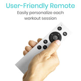 Vive Health - Open Box - 20” x 12" Vibration Platform with Adjustable Speed, 5 Modes, Resistance Bands, Remote Control - Supports up to 400 lbs