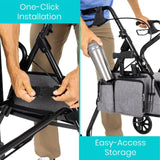 Vive Health - Rollator Side Bag, Water-Resistant, Cup, Pen, Key