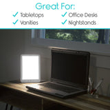 Vive Health - Sun Lamp, LED UV-Free, 3 Intensities, 10,000 Lux, Dimmer