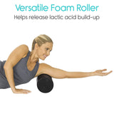 Vive Health - 18" Foam Roller, 5.75", HD Foam, Black