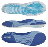 Vive Health - 1 Pair Memory Foam Insoles, Trimmable Semi-Rigid