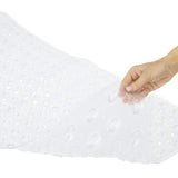 Vive Health - 38" x 15" Bath Mat, Nonslip Suction Cups, Blue PVC