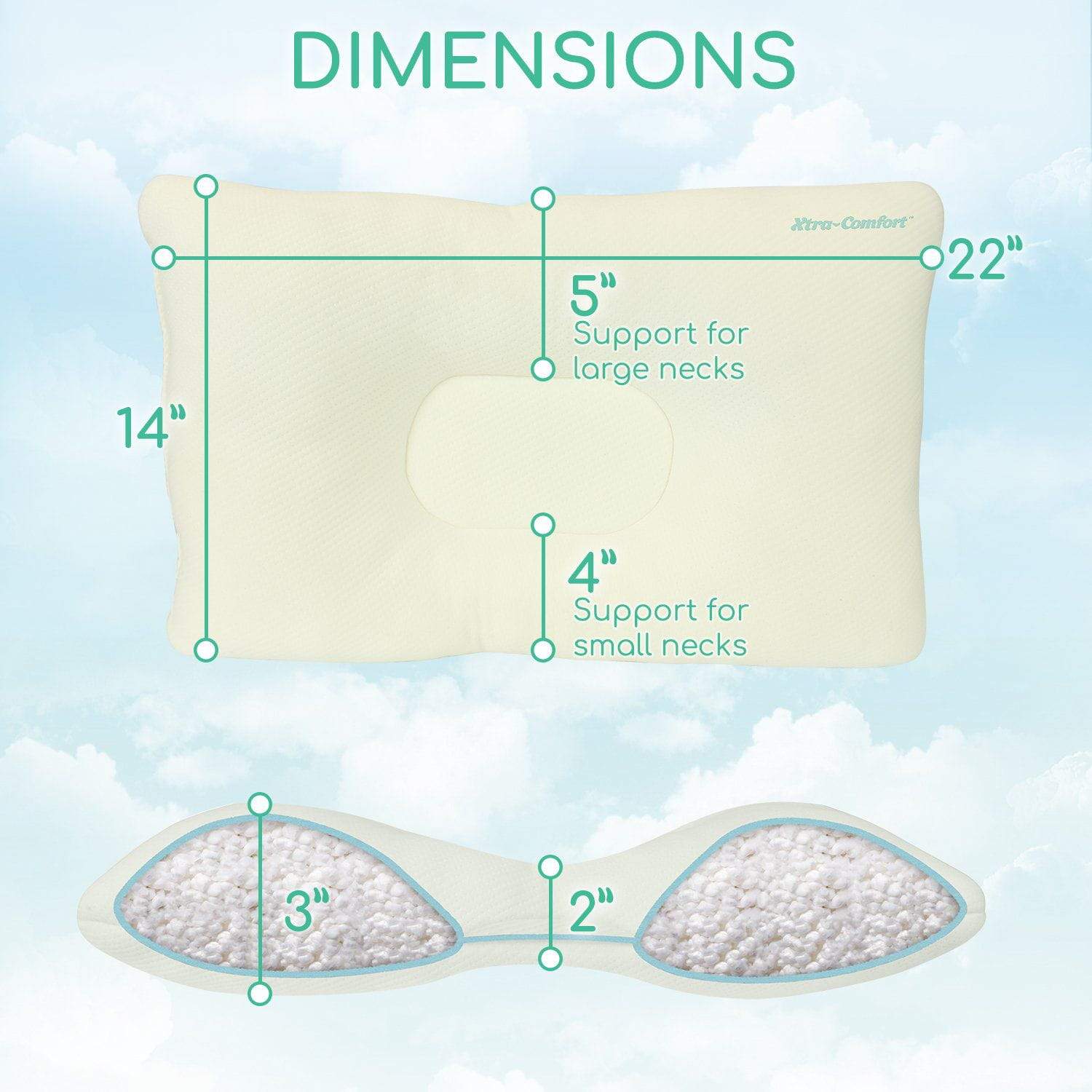 Vive Health - 5" Standard Cervical Pillow