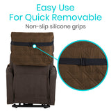 Vive Health - Full Chair Incontinence Cover, Waterproof 26" Seat, Armrest Flap with Pockets