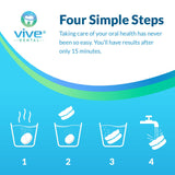 Vive Health - Denture Cleaning Tablets, 90ct, Individually Wrapped