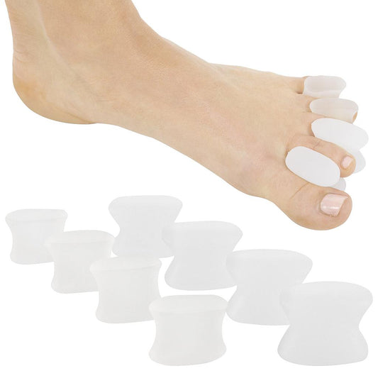 Vive Health -  Toe Spacers Concaved Silicon White, (2S + 2M + 2L)