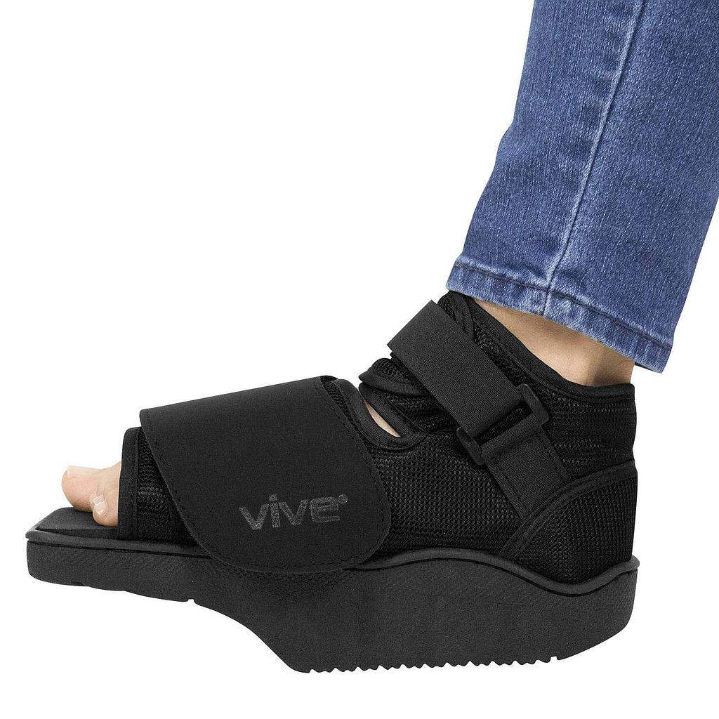 Vive Health - Offloading Post Op Shoe, Angled Rigid Sole, Wide Toe