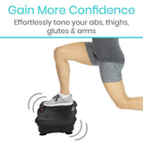 Vive Health - Open Box - 20” x 12" Vibration Platform with Adjustable Speed, 5 Modes, Resistance Bands, Remote Control - Supports up to 400 lbs
