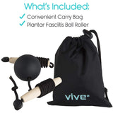 Vive Health - Plantar Fasciitis Ball, 2.5" Ball with 74" Cord w/Sliders