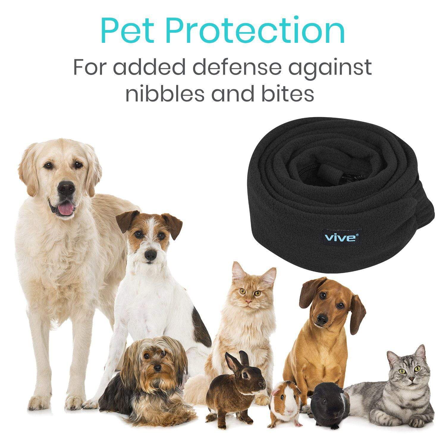 Vive Health - CPAP Hose Cover, 6’ Fleece, Full-Zipper, Suitable for Standard and Slimline Hoses