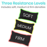 Vive Health - Plush Microfiber, Soft, Medium, Firm with Hand Straps