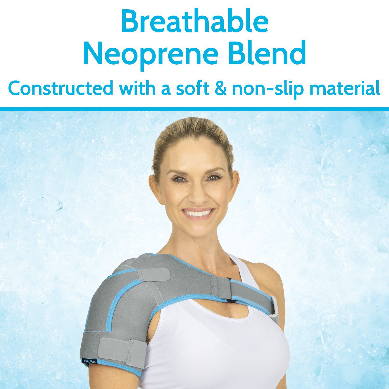 Vive Health - Shoulder Ice Wrap, Hot/Cold, Neoprene with Chest, Arm Compression Strap