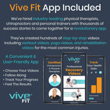 Vive Health - Open Box Pedal Exerciser with LCD, 12.5” Height, 4" Pedals, Chair Strap, App