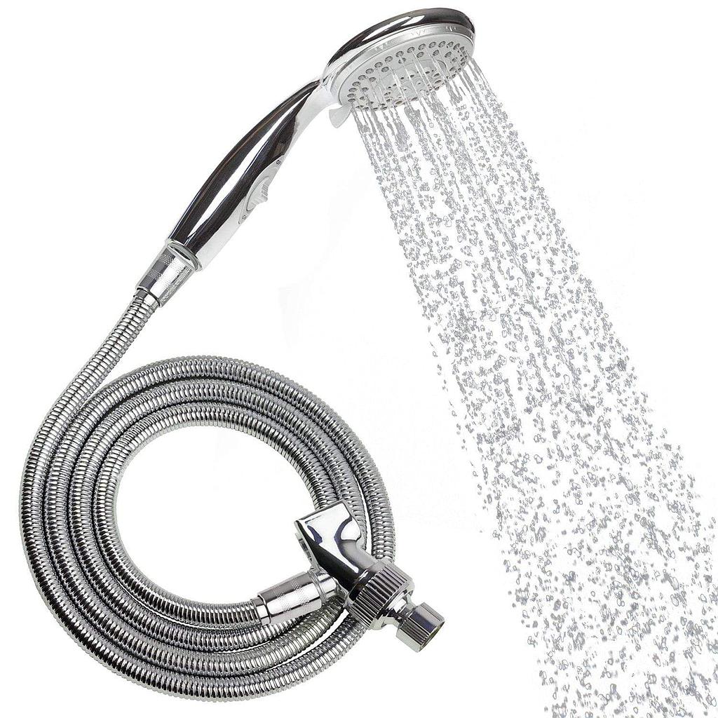 Vive Health - Handheld Shower Head with 5 High-Pressure Spray Modes and Pause Function, 6.5’ Flex Hose