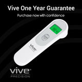 Vive Health - Non Contact Infrared Thermometer with Backlit Screen and Temp Memory