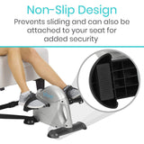 Vive Health - Pedal Exerciser with LCD, 12.5” Height, 4" Pedals, Chair Strap, App