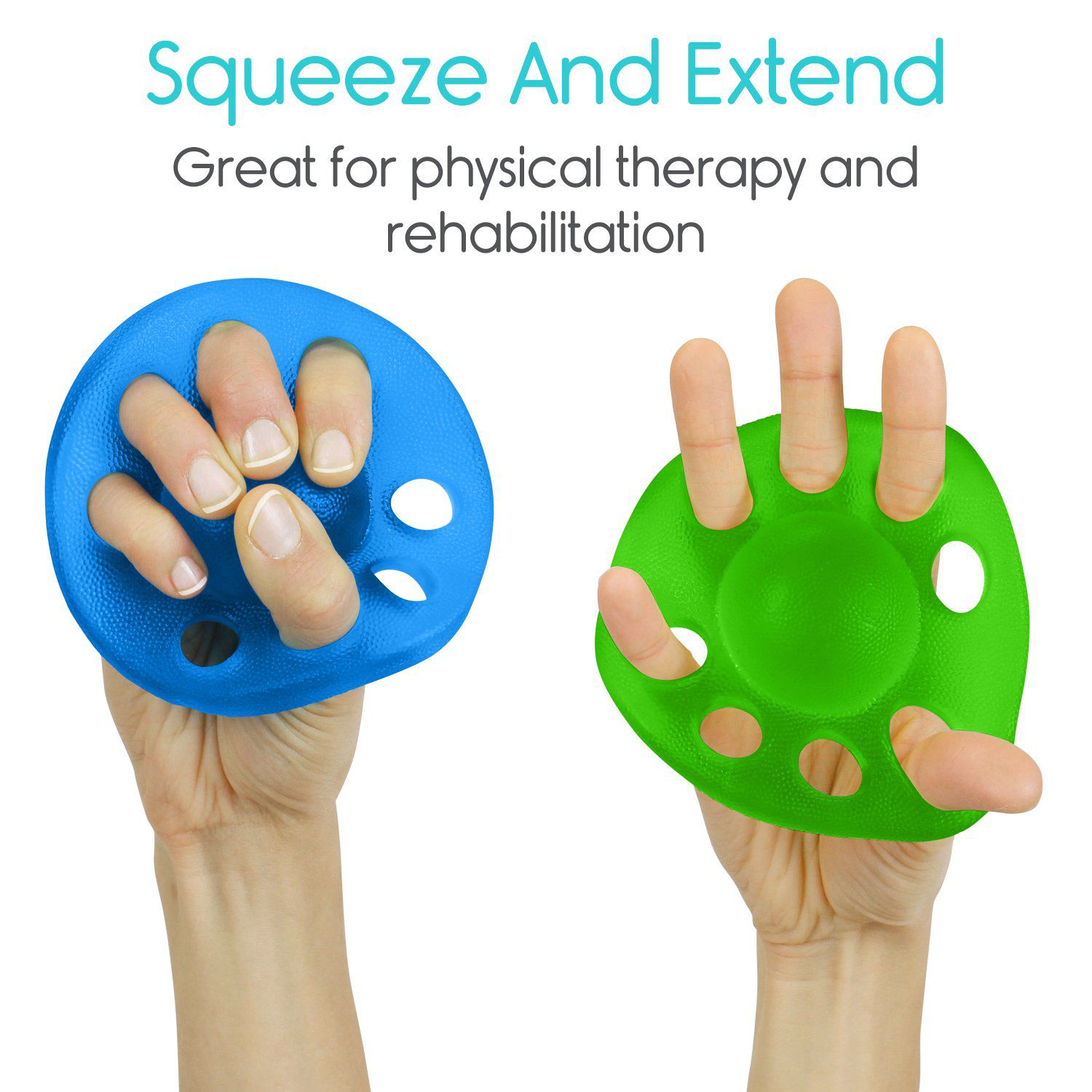 Vive Health - Pack of 3, Hand Extension Exercisers with Squeeze Ball