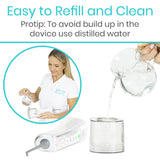 Vive Health - Water Flosser, Rechargeable, Multiple Modes, 4 Nozzles