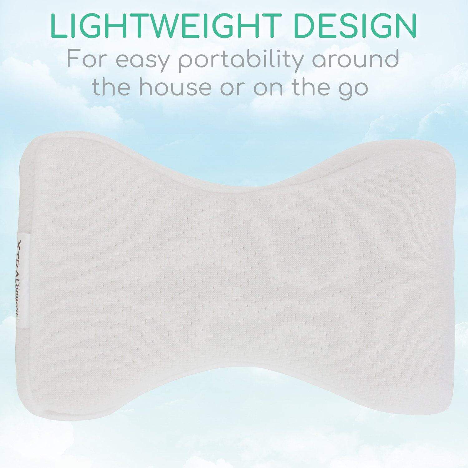 Vive Health -  9.5" x 8" Knee Pillow - Zipper Cover - White