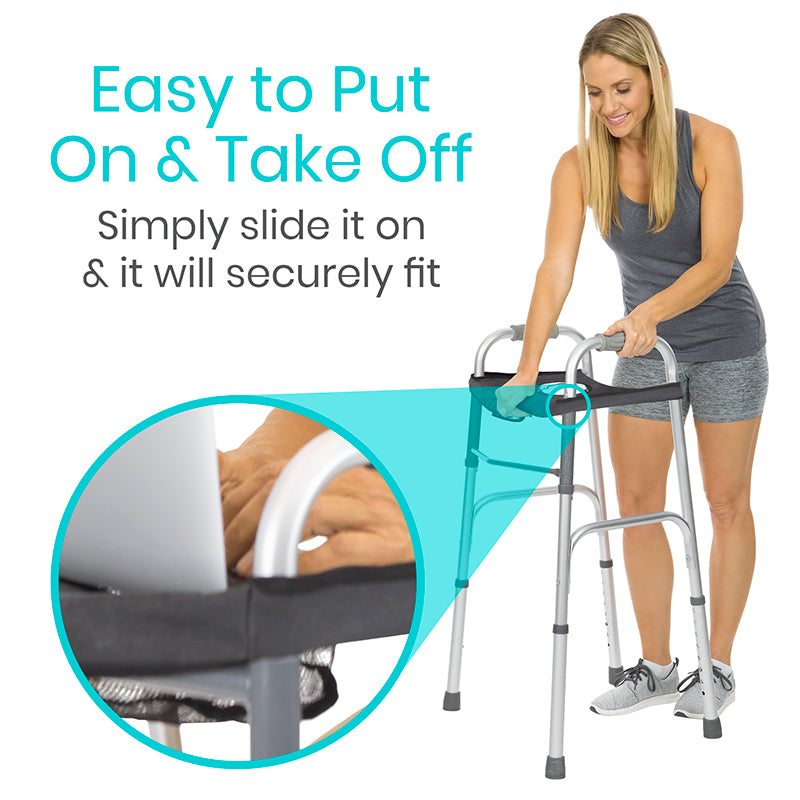 Vive Health - Walker Tray, Strong Foldable Design, Fits Standard Walkers