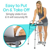 Vive Health - Walker Tray, Strong Foldable Design, Fits Standard Walkers