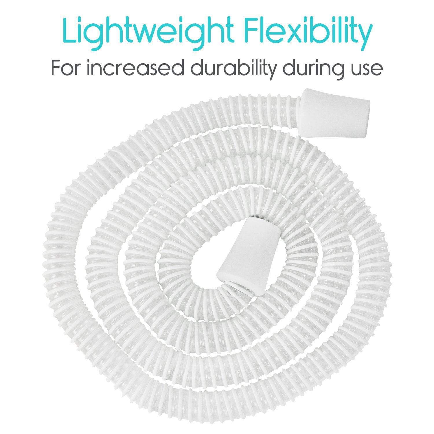 Vive Health - Universally Compatible CPAP Tubing for All CPAP Machines, Lightweight with Flexible 6’ Tubing and Universal Connectors