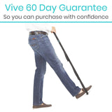 Vive Health - Multi-Grip Leg Lifter, 41” Strap with Aluminum Core and 3 Handles