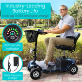 Vive Health - Midclass Mobility Scooter, 15.5M Range, Delta Tiller, 298lbs