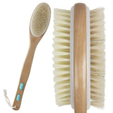 Vive Health - 17” Body Brush with Soft Nylon and Stiff Boar Bristles, Waterproof