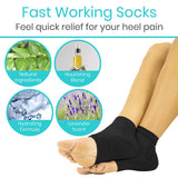 Vive Health - Moisturizing Ankle Socks Comfort for Dry, Cracked Feet