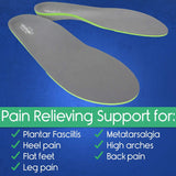 Vive Health -  Plantar Plus - Full Length Insoles - Firm Foam Support