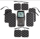 Vive Health - EMS TENS Unit with 22 Modes/40 Intensities, 8 Electrode Pads, 2 Lead Wires, and Belt Clip