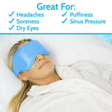 Vive Health - Ice Eye Mask, Flexible, Non-Toxic Gel with Straps, Includes 2 Round Packs