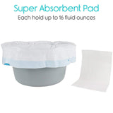 Vive Health - Commode Liners with Absorbent Pads, Universal Size, 24 Pack