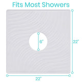 Vive Health -  22" x 22" Non-Slip Shower Mat