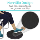 Vive Health - Nonslip Platform Transfer Disc with Steel Bearings, 360° Rotation, 350 lbs Capacity