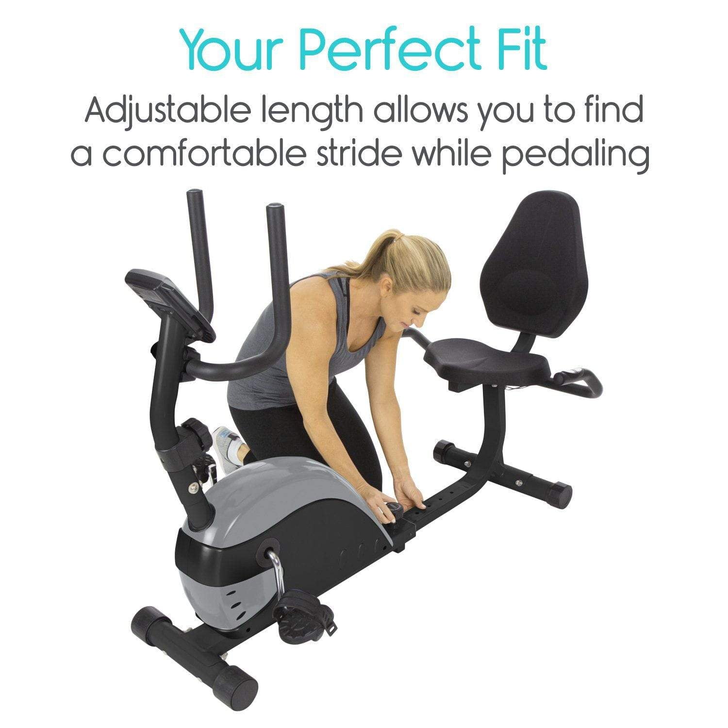 Vive Health - Recumbent Bike, 220lbs Weight Capacity