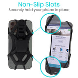 Vive Health - Phone Holder with Silicone Mount for Mobility Aids, Max Phone Size: 6" X 3"