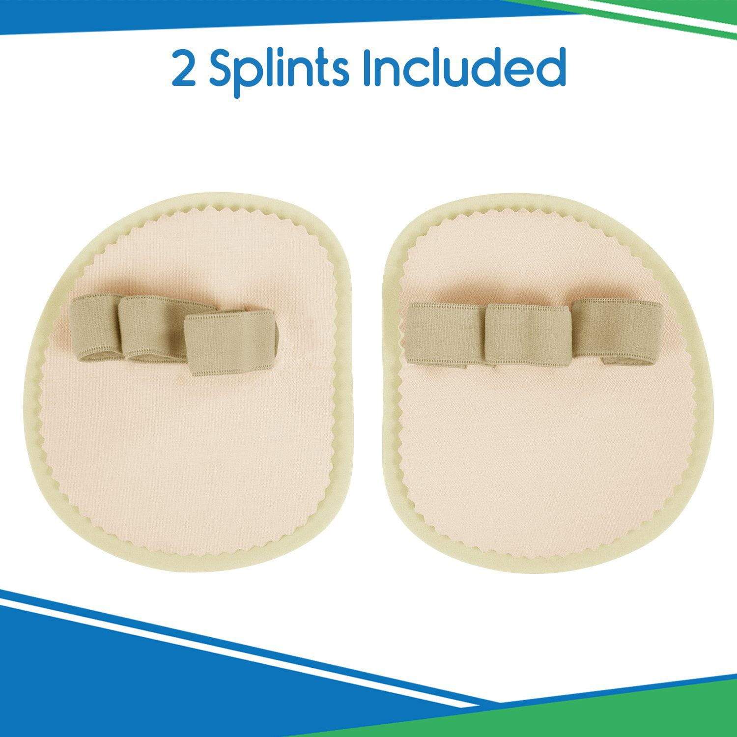 Vive Health - 1 Pair Triple Toe Splint w/ Adjustable Loops