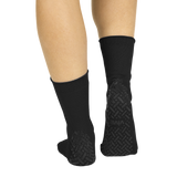 Vive Health -  Non-Slip Tube Socks, Unisex, Tread Dots, 6 Pairs, Black