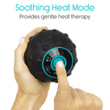 Vive Health - 3.5" Vibrating Massage Ball with Heat, Textured Silicone