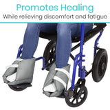 Vive Health - Heel Pillows, Dual Straps, Fiber Filling, Universal Size, 1 Pair