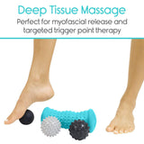 Vive Health - Pack of 4 Hot & Cold Massage Balls, Foot Roller, Smooth/Spike