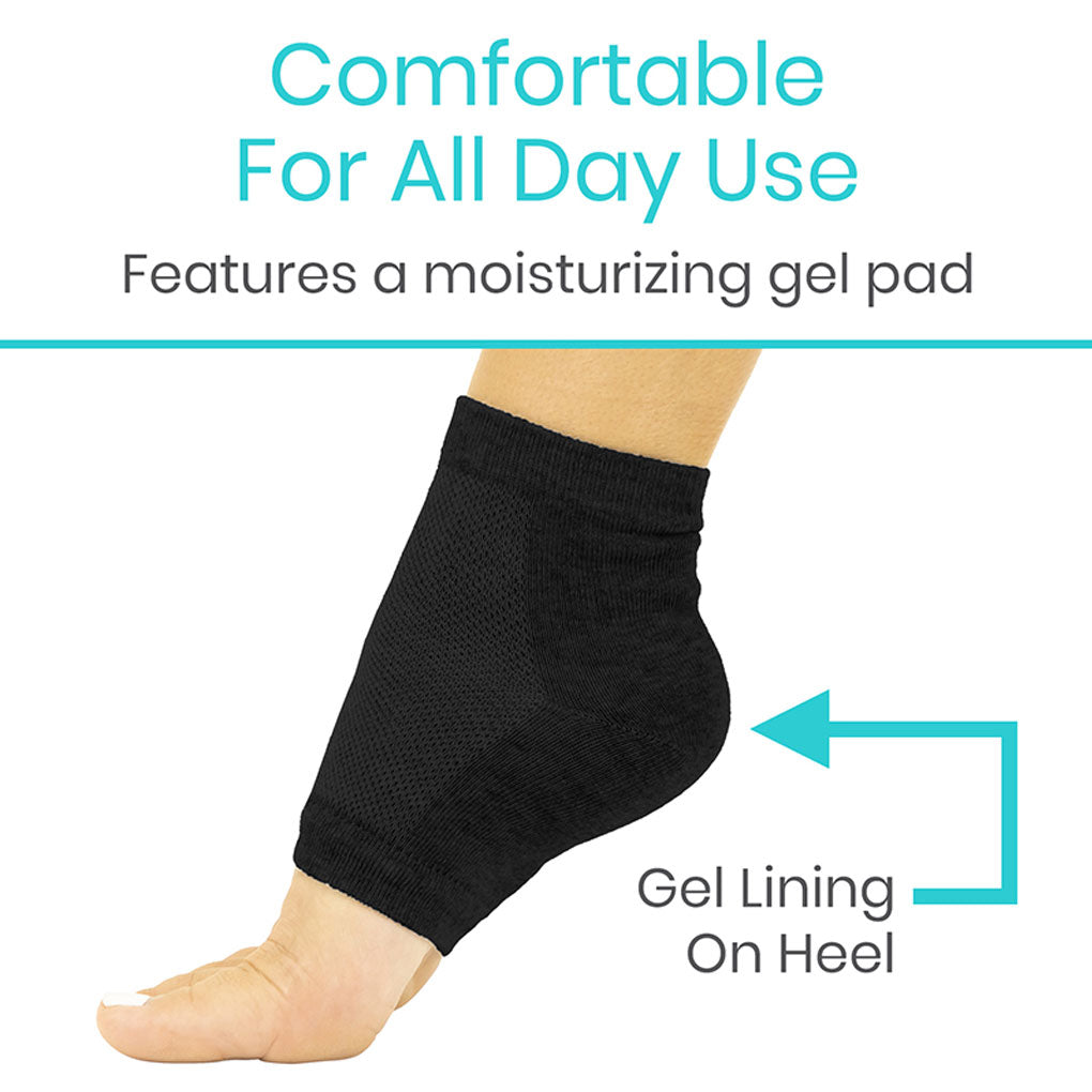 Vive Health - Moisturizing Ankle Socks Comfort for Dry, Cracked Feet