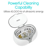 Vive Health - Ultrasonic Cleaner, Large Tank with Tray, Watch Stand